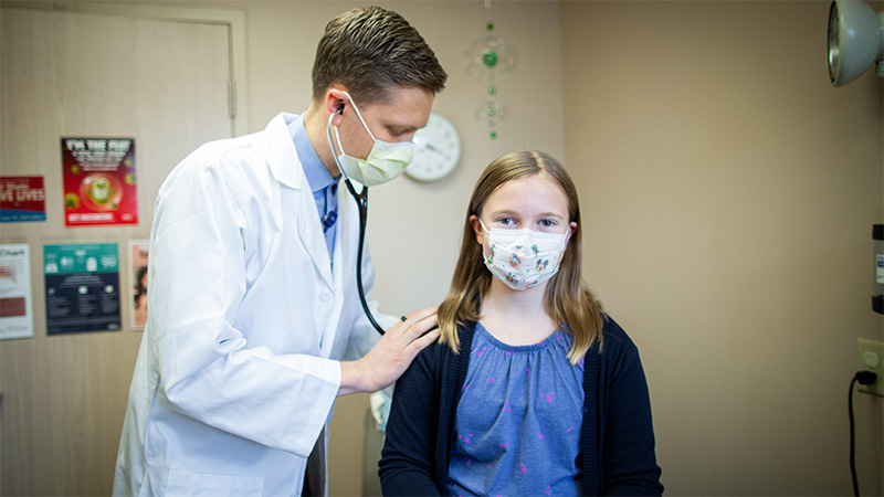 Dr. Svestka and patient