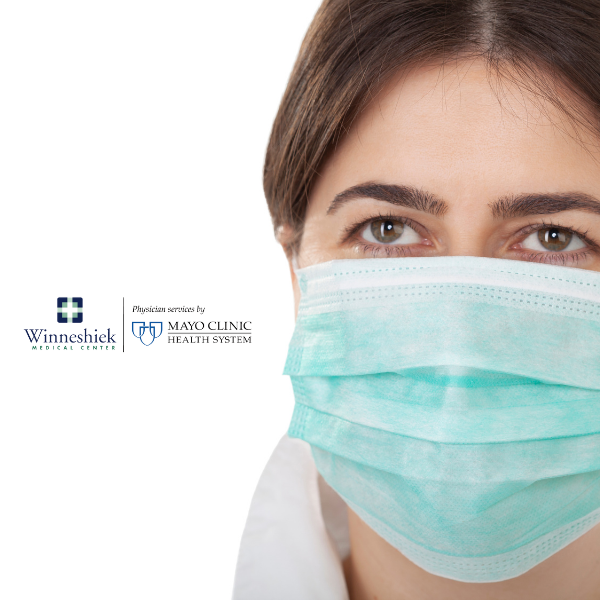 person with surgical mask