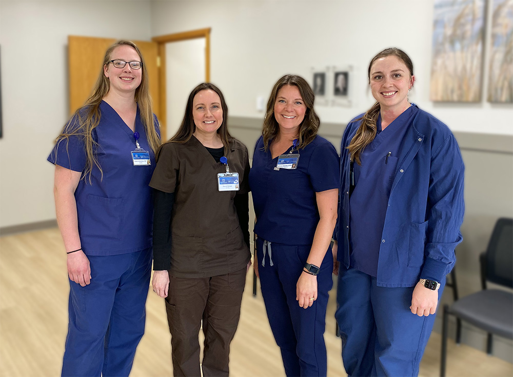 The WinnMed Wound Center is open in Decorah, Iowa. Wound Center staff and pictured in the new space.