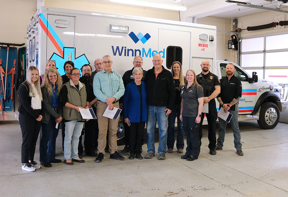 Winneshiek County Emergency Responders were recognized for a Clinical Save.